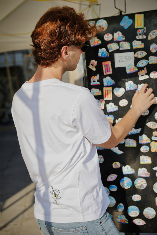Discobolus of Myron Unisex 100% Organic Cotton T-shirt | Discobolus